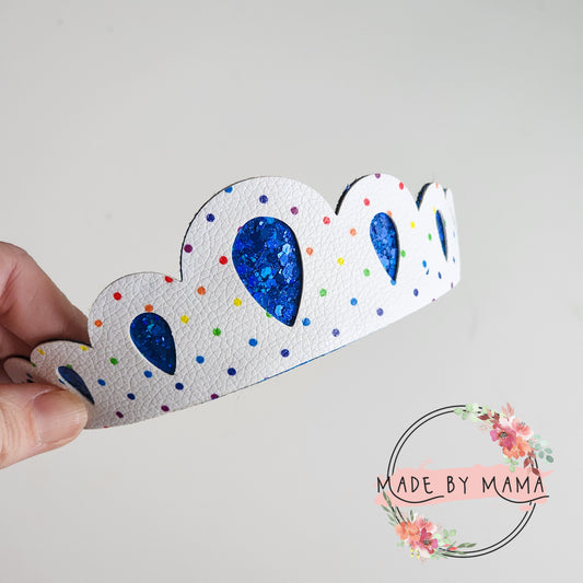 Rainbow Polka Dots Crown