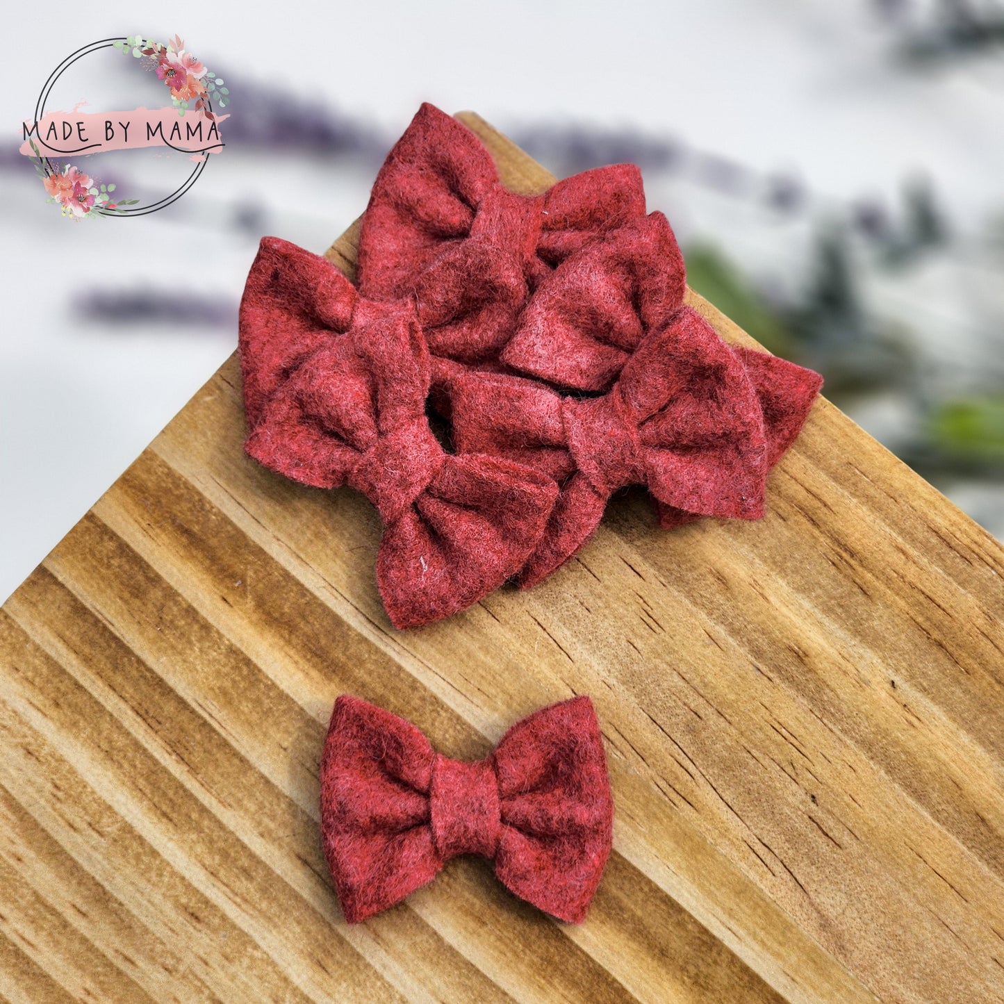 Strawberry Dream Felt Bow