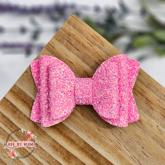Pink Glitter Bow