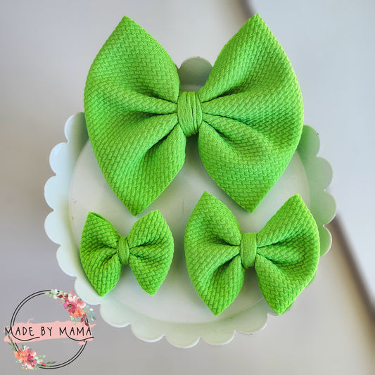 Neon Green Bullet Bows