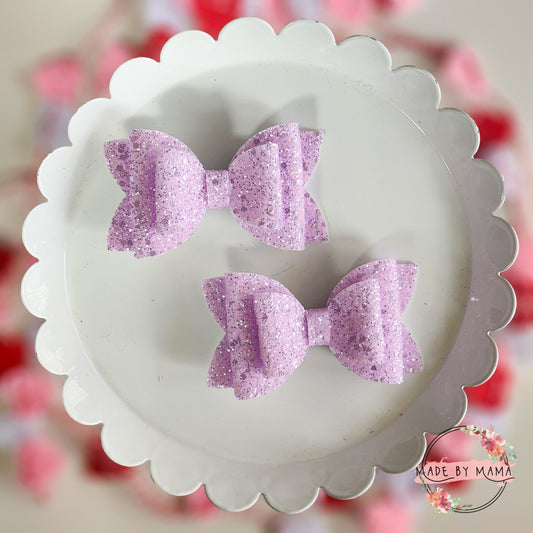 Lilac Purple Glitter Piggie Set