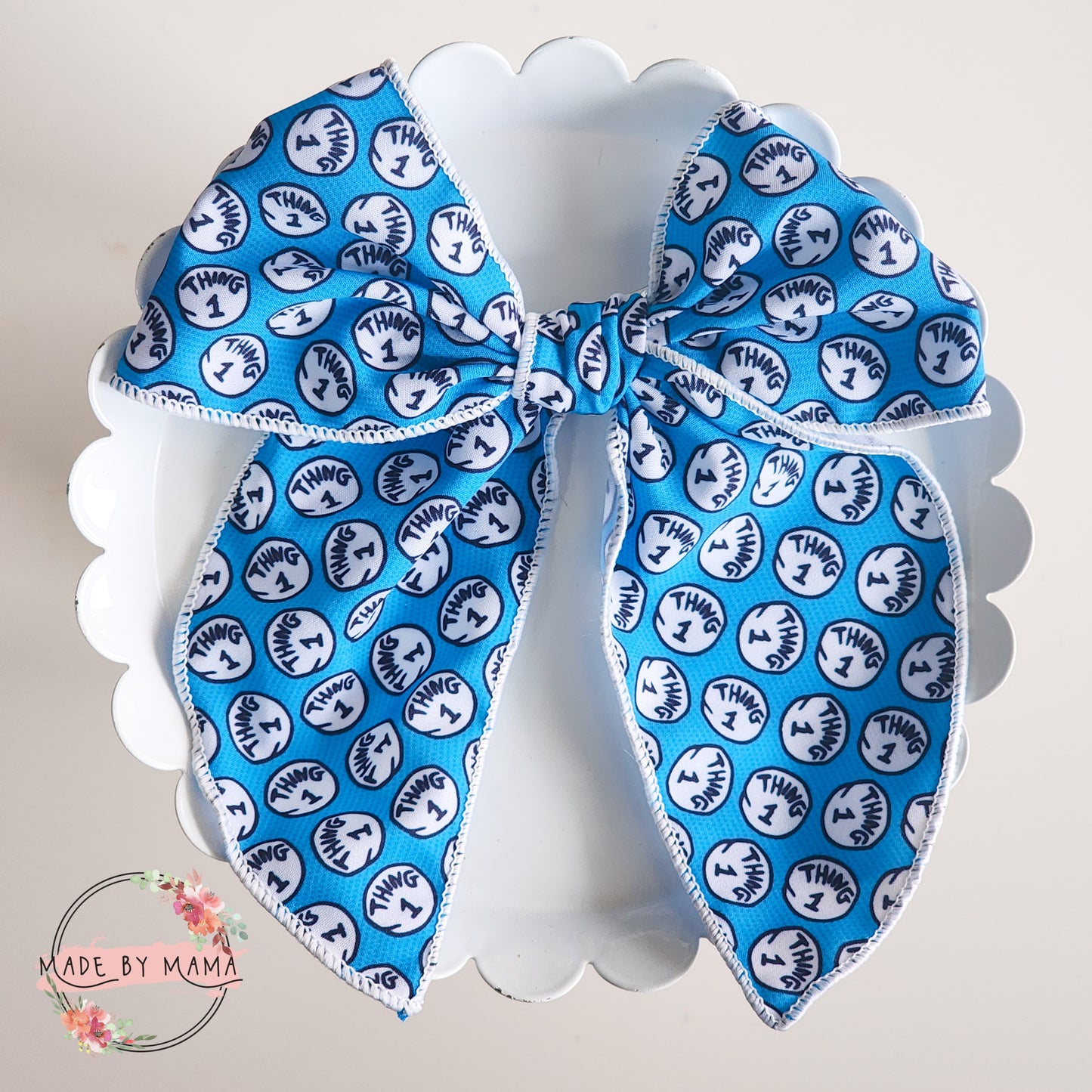 Thing 1 Handtied Bow
