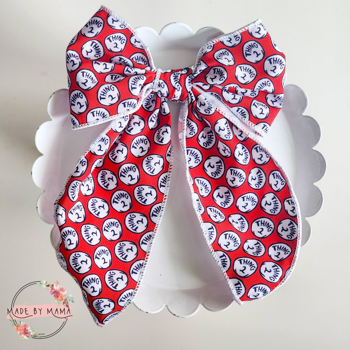 Thing 2 Handtied Bow