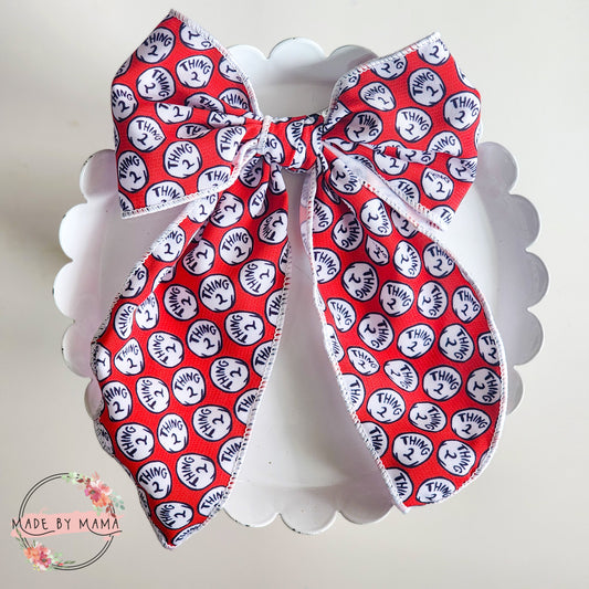 Thing 2 Handtied Bow
