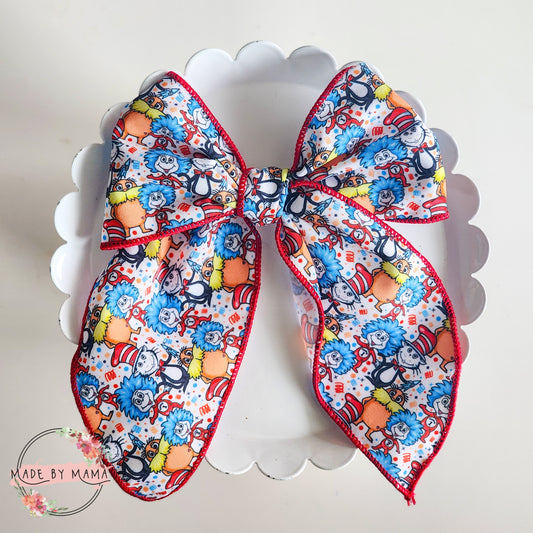 Suess Characters Handtied Bow
