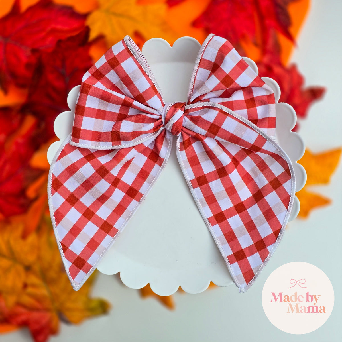 Fall Plaid Fable Bow