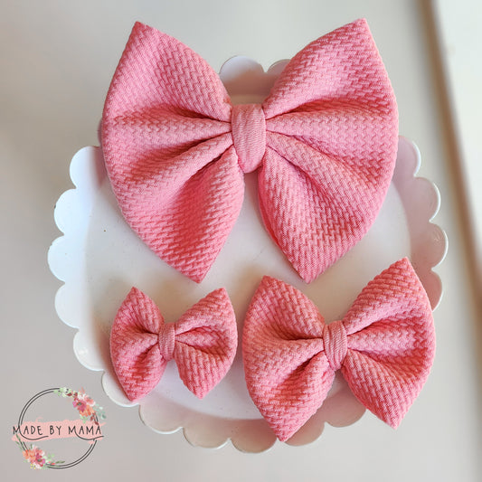Rose Pink Bullet Bows