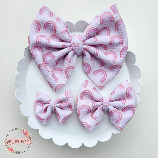 Pink Rainbow Bullet Bow