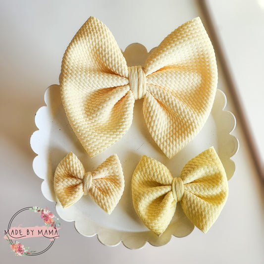 Light Yellow Bullet Bows