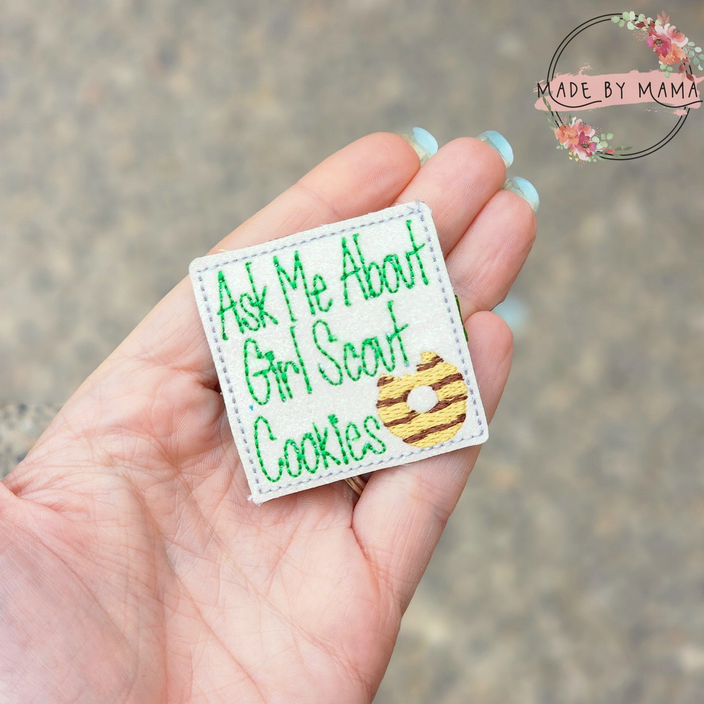 Ask Me About Cookies Feltie