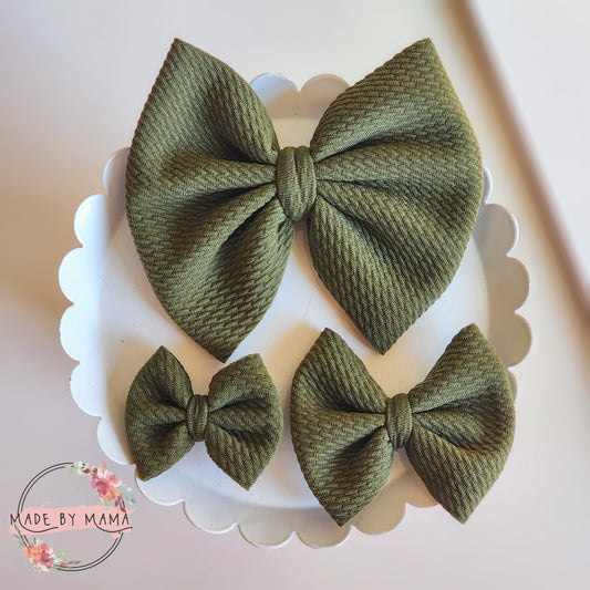 Olive Bullet Bows