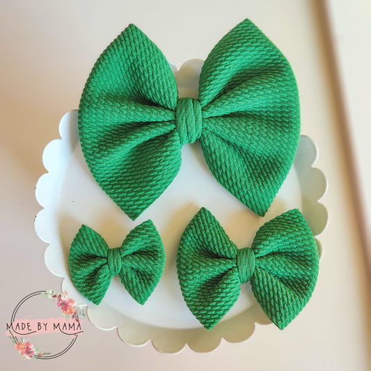 Kelly Green Bullet Bows