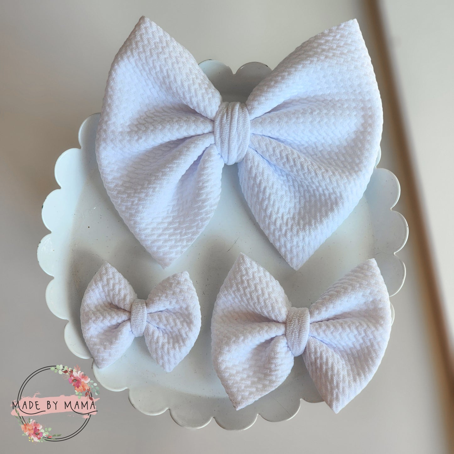 White Bullet Bows