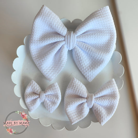 White Bullet Bows