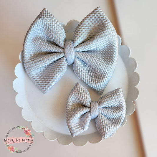 Silver Metallic Bullet Bows