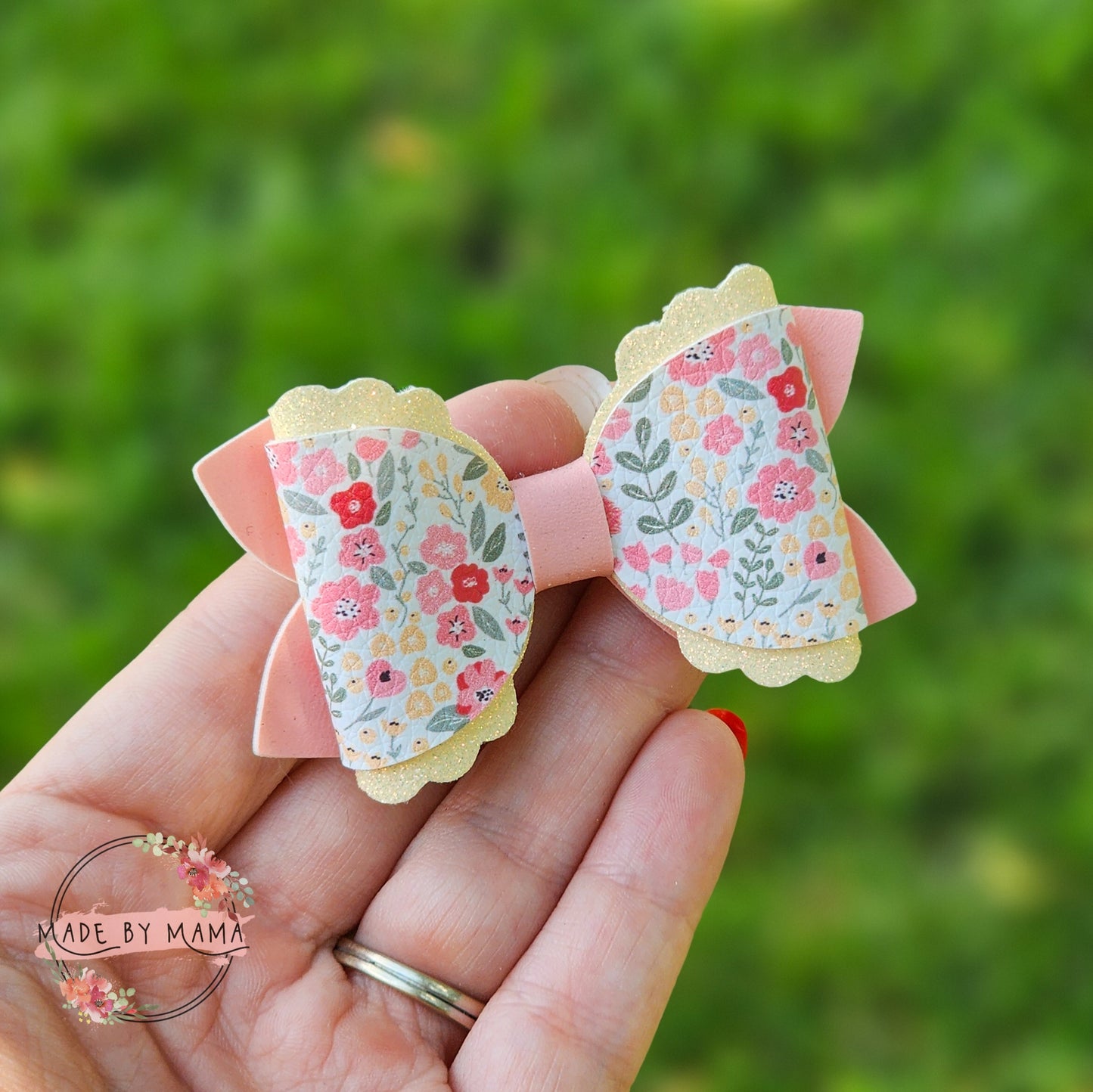 Spring Floral Bow