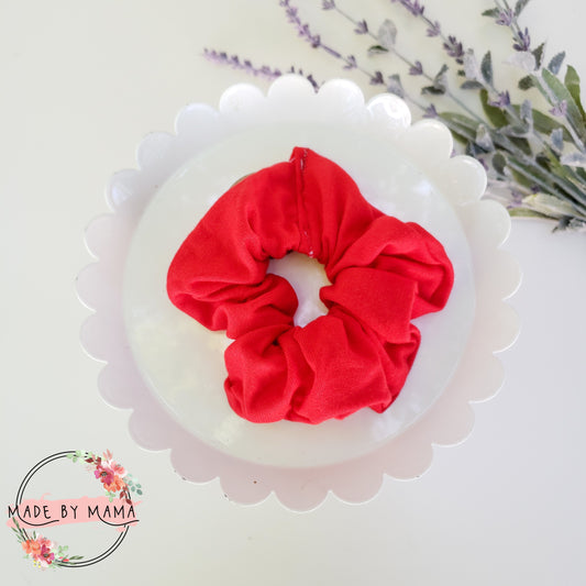 Solid Red Scrunchie