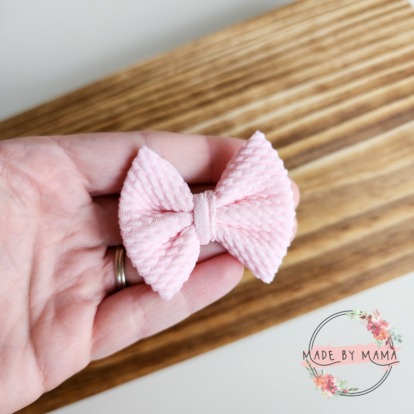 Baby Pink Micro Bow