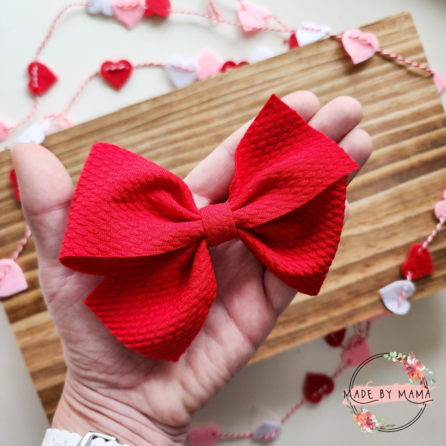 Solid Powder Pink Bullet Bows
