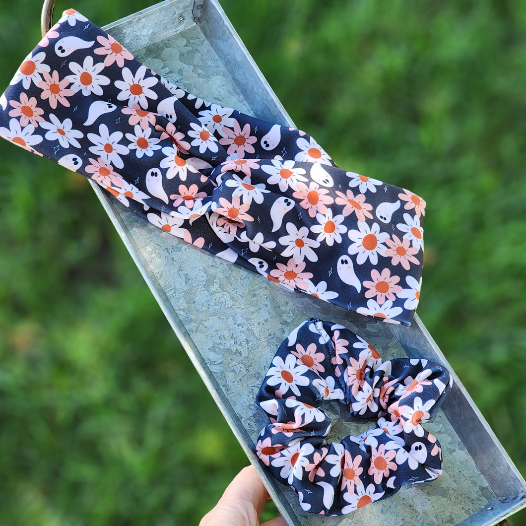 Spooky Mama Twist Headbands & Scrunchies