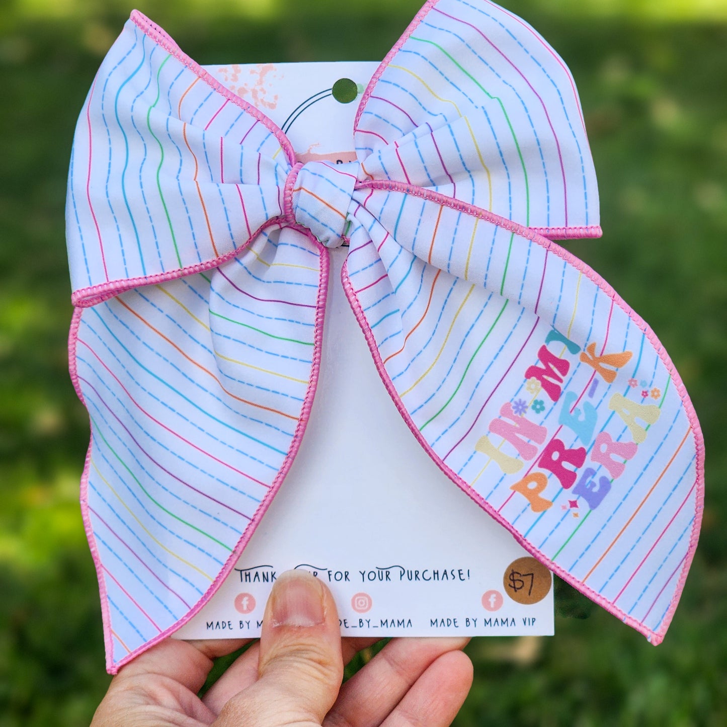 Pre-K Era Handtied Bow