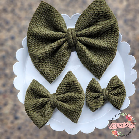 Olive Bullet Bows