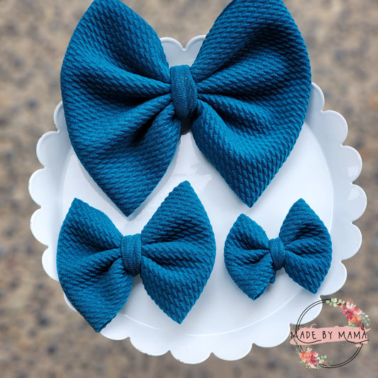 Teal Bullet Bows