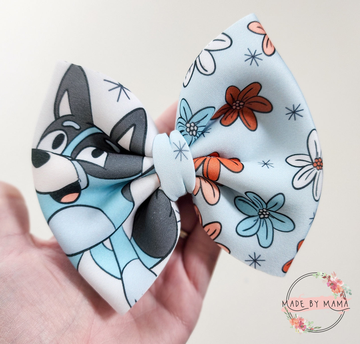 Blue Pup Scuba Bow