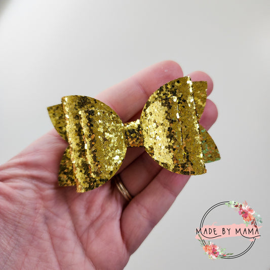 Gold Glitter Bow