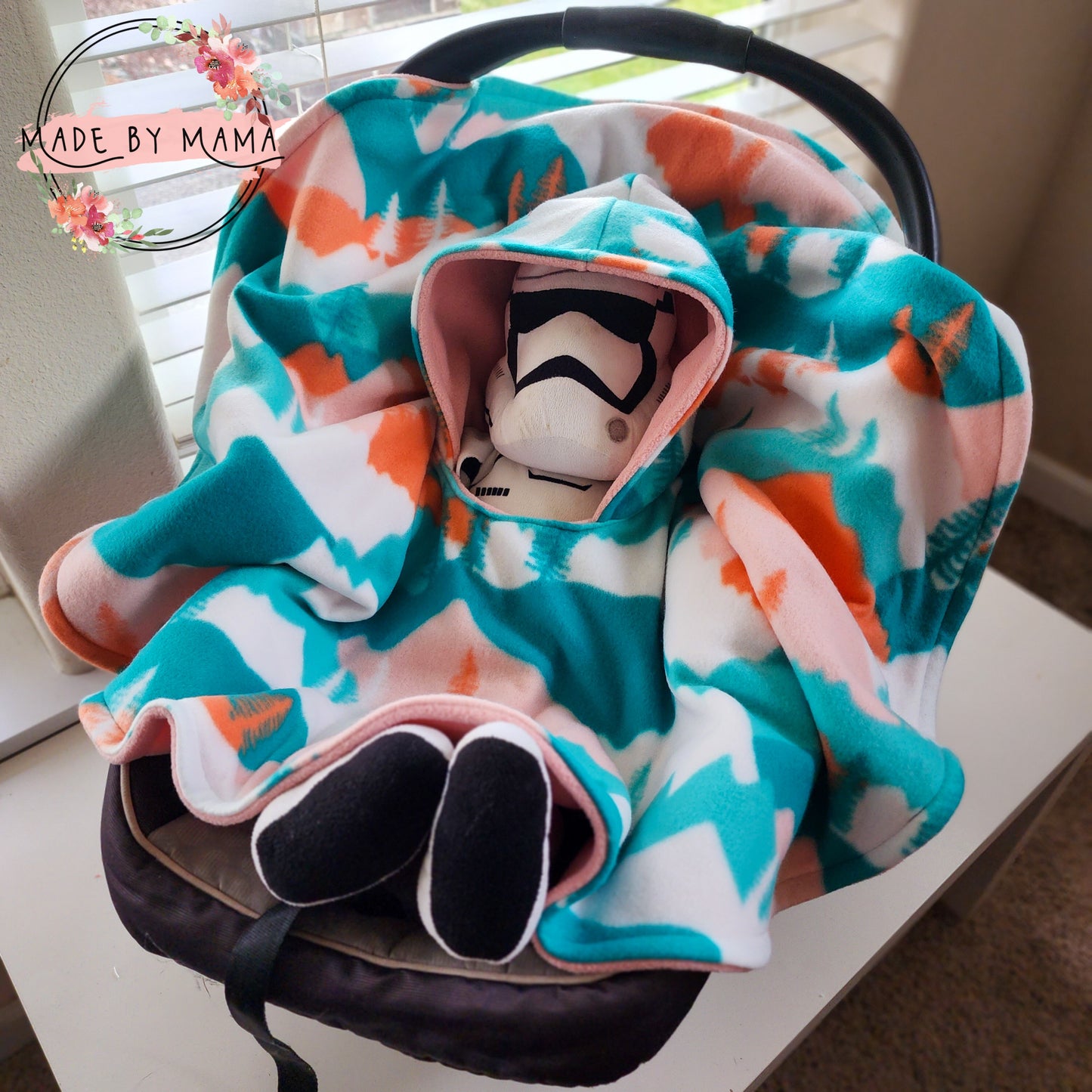 Sunset Mountains Car Seat Poncho