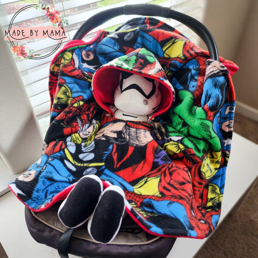 Superhero Car Seat Poncho