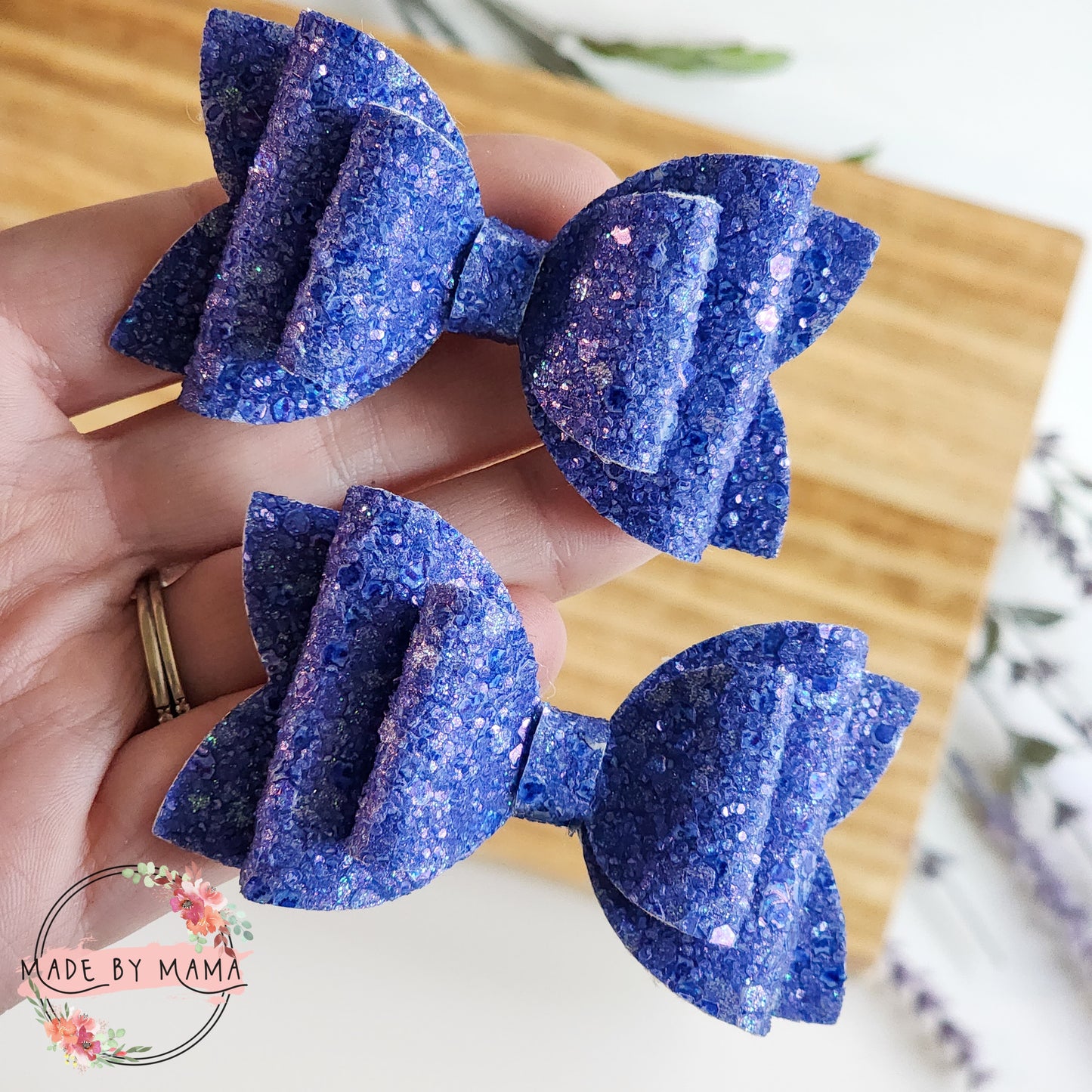 Indigo Glitter Piggie Set