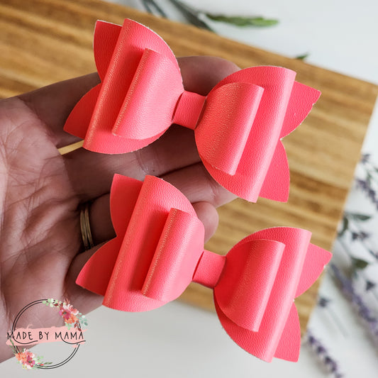 Hot Coral Solid Piggie Set