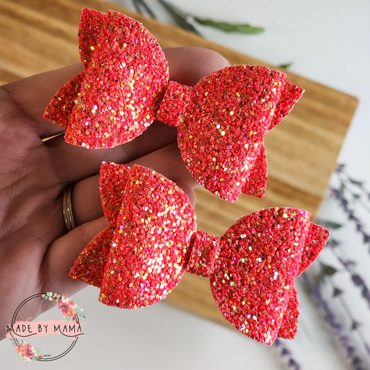 Ember Red Glitter Piggie Set