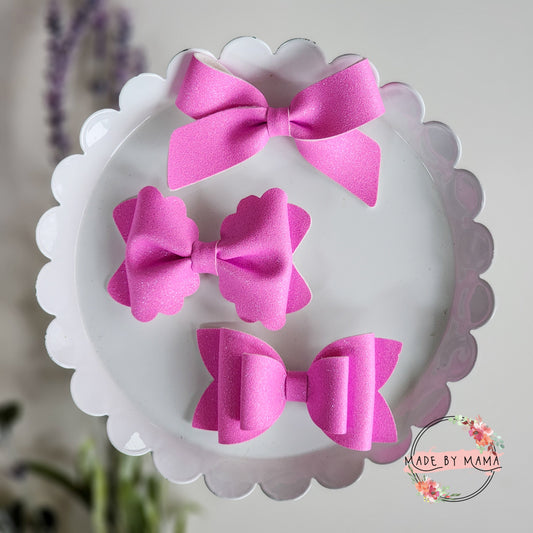 Orchid Shimmer Bows