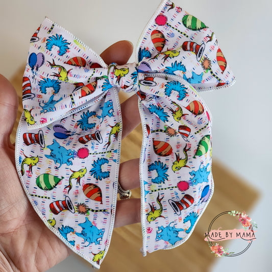 All Things Seuss Handtied Bow