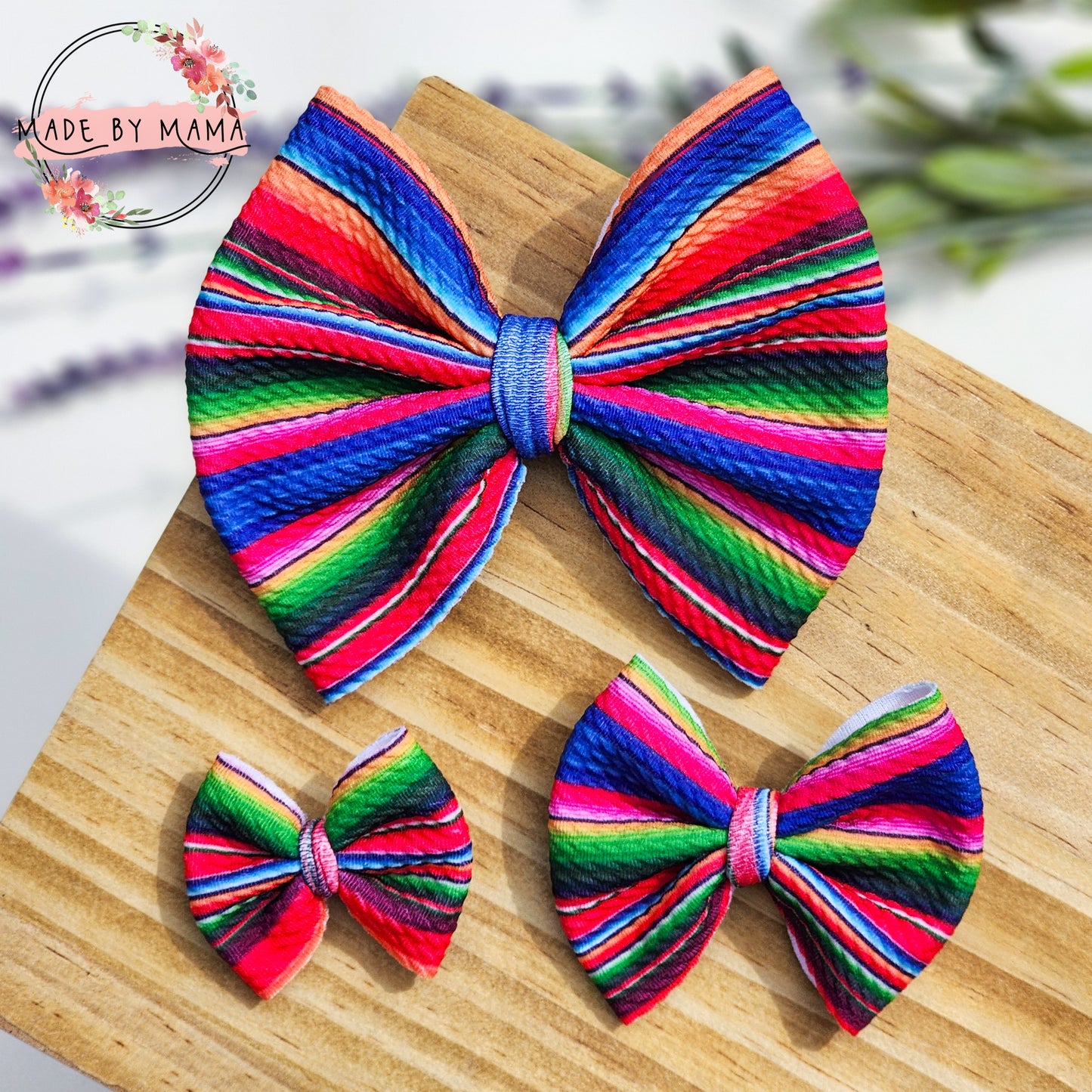 New Serape Bullet Bow