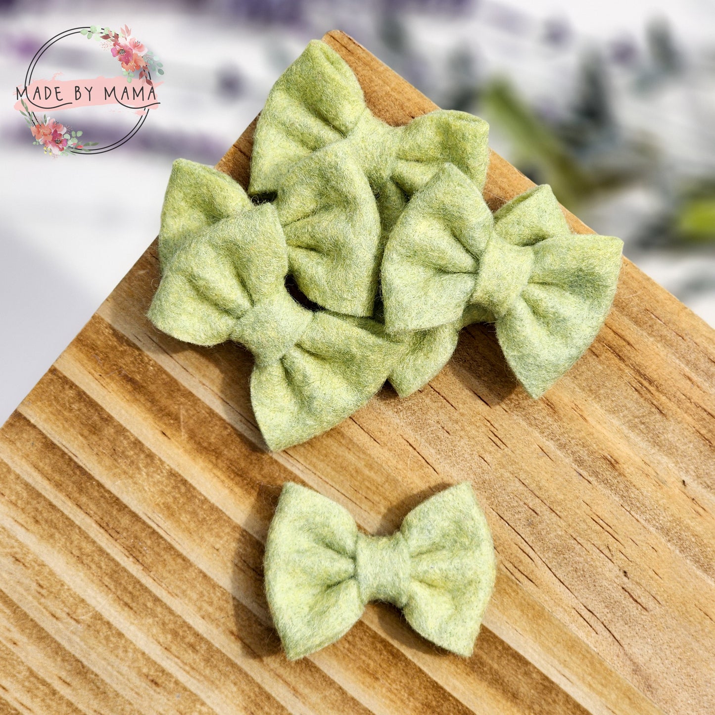 Pistachio Ice Cream Felt Bow