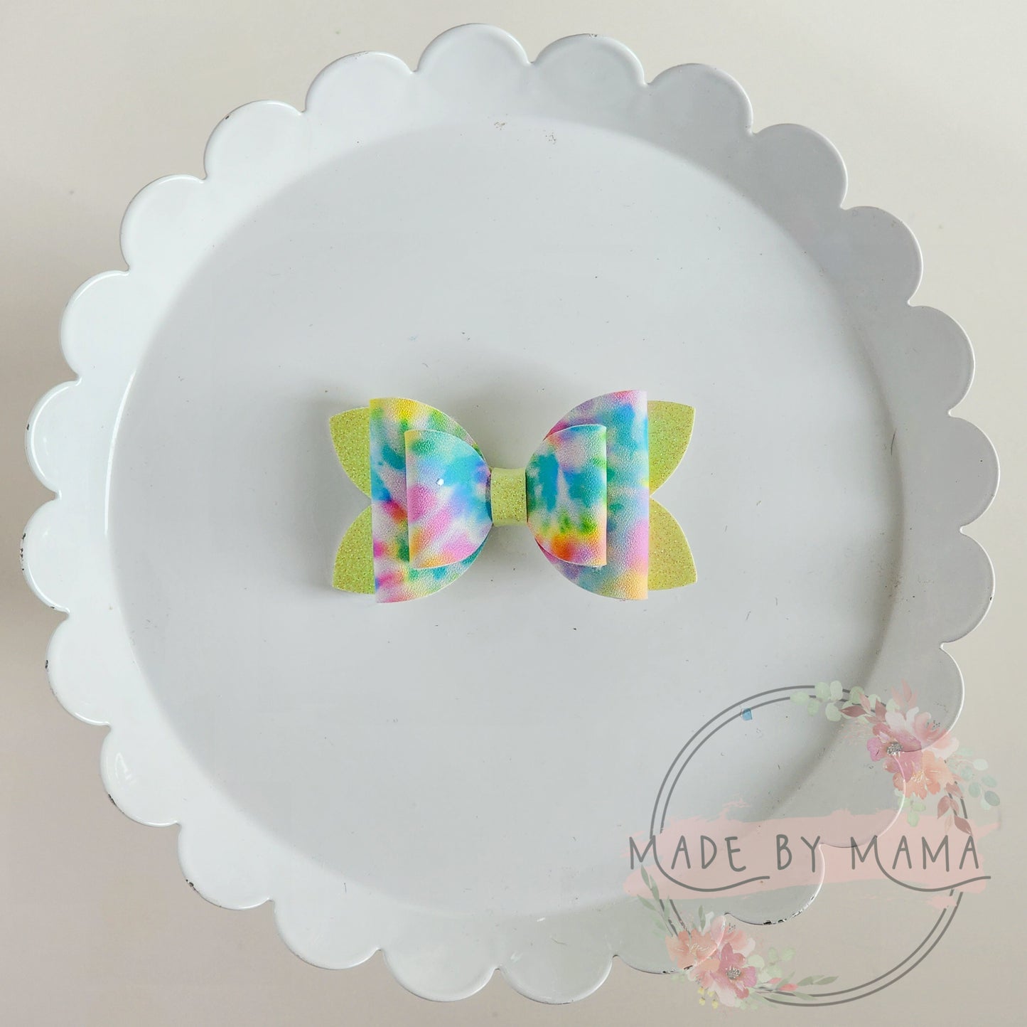 Summer Tie Dye Bow