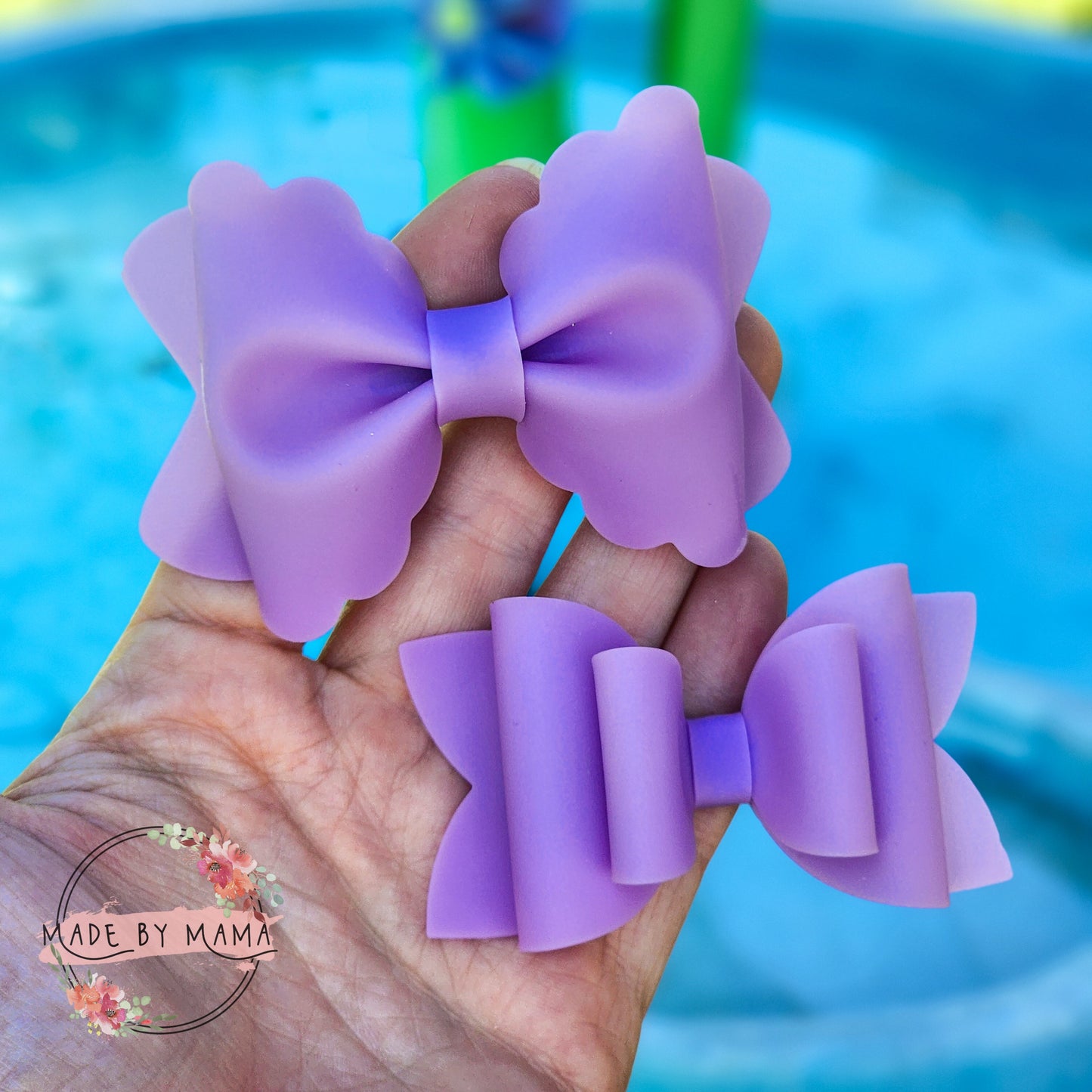 Lavender Pool Bow - WATERPROOF