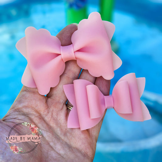 Light Pink Pool Bow - WATERPROOF