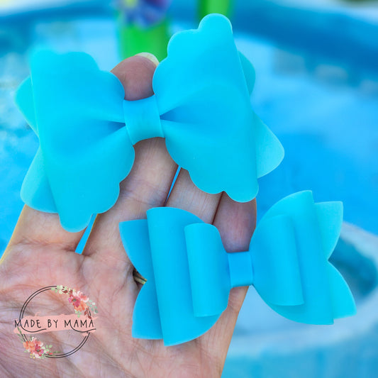 Light Blue Pool Bow - WATERPROOF