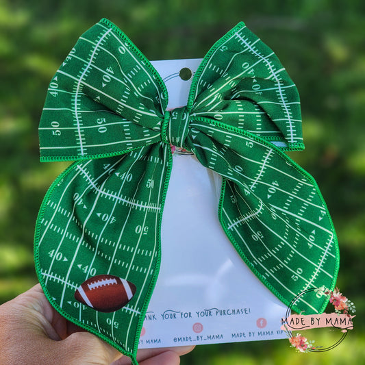 Football Field Handtied Bow