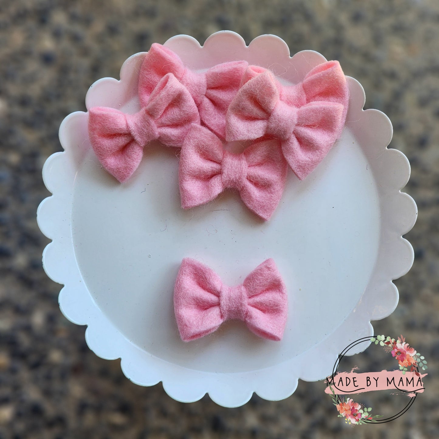 Pink Felt Bow