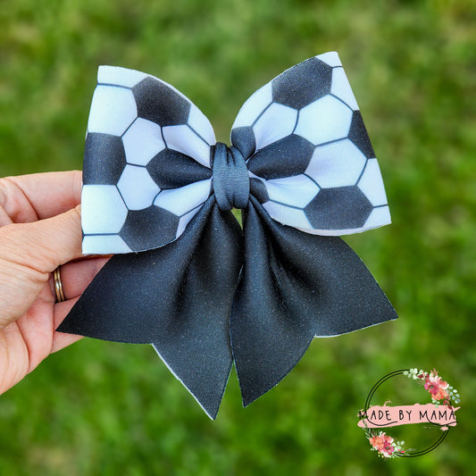 Soccer Sailor Bow