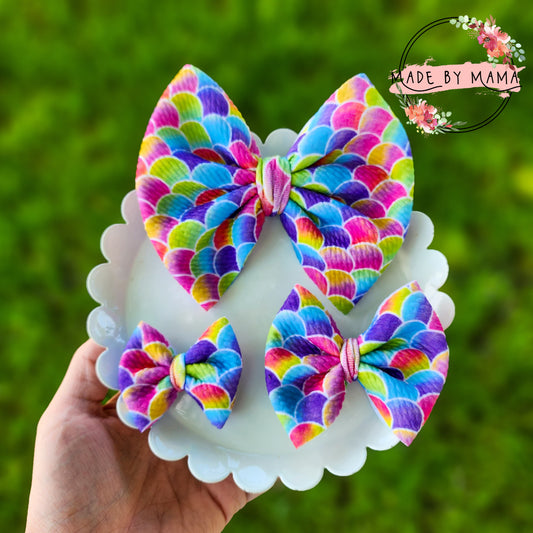 Mermaid Scales Bullet Bows