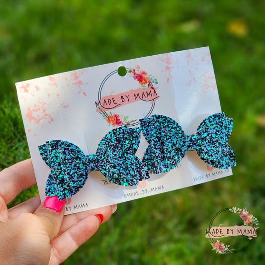 Black & Blue Glitter Piggie Set
