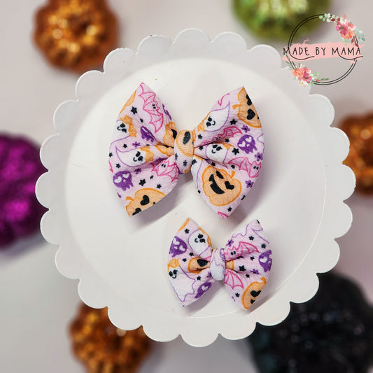Purple Halloween Toss Bullet Bows