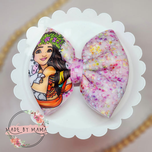 Island Princess Glitter Scuba Bow