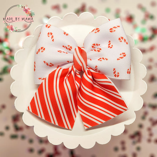Candy Cane Cutie Bow